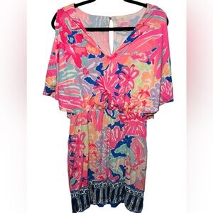 Lilly Pulitzer Gabrielle Playa Hermosa Engineered‎ Dress Size Small Beach Preppy